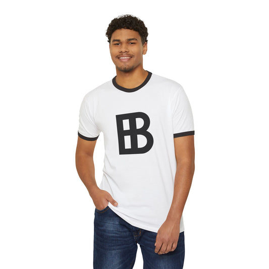 Exclusive TEDDY BLACK Unisex Cotton Ringer T-Shirt with Bold Letter Design - Perfect Casual Wear for Any Occasion